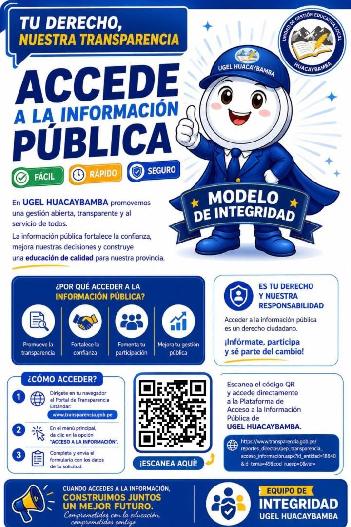📢 UGEL Huacaybamba: Transparencia que inspira confianza
