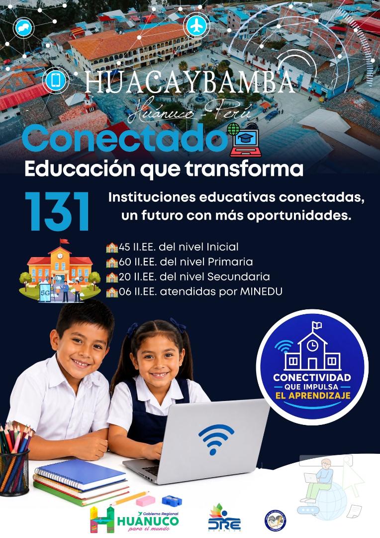🏫📶𝗨𝗚𝗘𝗟 𝗛𝗨𝗔𝗖𝗔𝗬𝗕𝗔𝗠𝗕𝗔 𝗙𝗢𝗥𝗧𝗔𝗟𝗘𝗖𝗘 𝗟𝗔 𝗖𝗢𝗡𝗘𝗖𝗧𝗜𝗩𝗜𝗗𝗔𝗗 𝗘𝗗𝗨𝗖𝗔𝗧𝗜𝗩𝗔 𝗘𝗡 𝗟𝗔 𝗣𝗥𝗢𝗩𝗜𝗡𝗖𝗜𝗔💻🌐