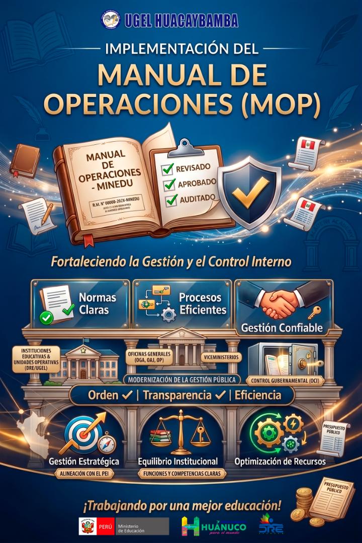 Manual de Operaciones (MOP) correspondiente al II Trimestre